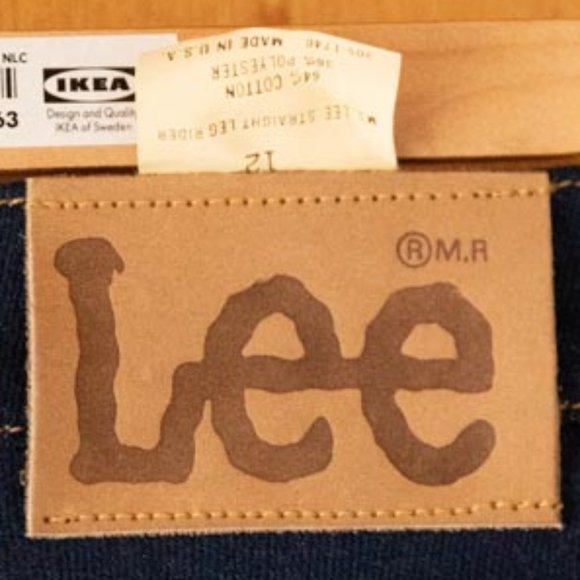 Ms.Lee Made in USA Raw Denim Straight Leg Riders Jeans womens 12 (28/35) - Picture 8 of 10